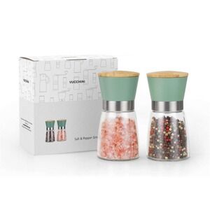 VUCCHiNi Salt  and Pepper Grinder Set -adjustable Coarseness